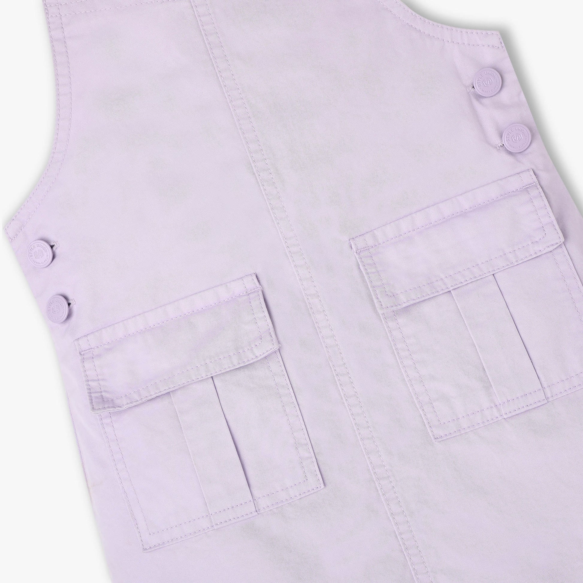 Girls Pinafore Woven Dress