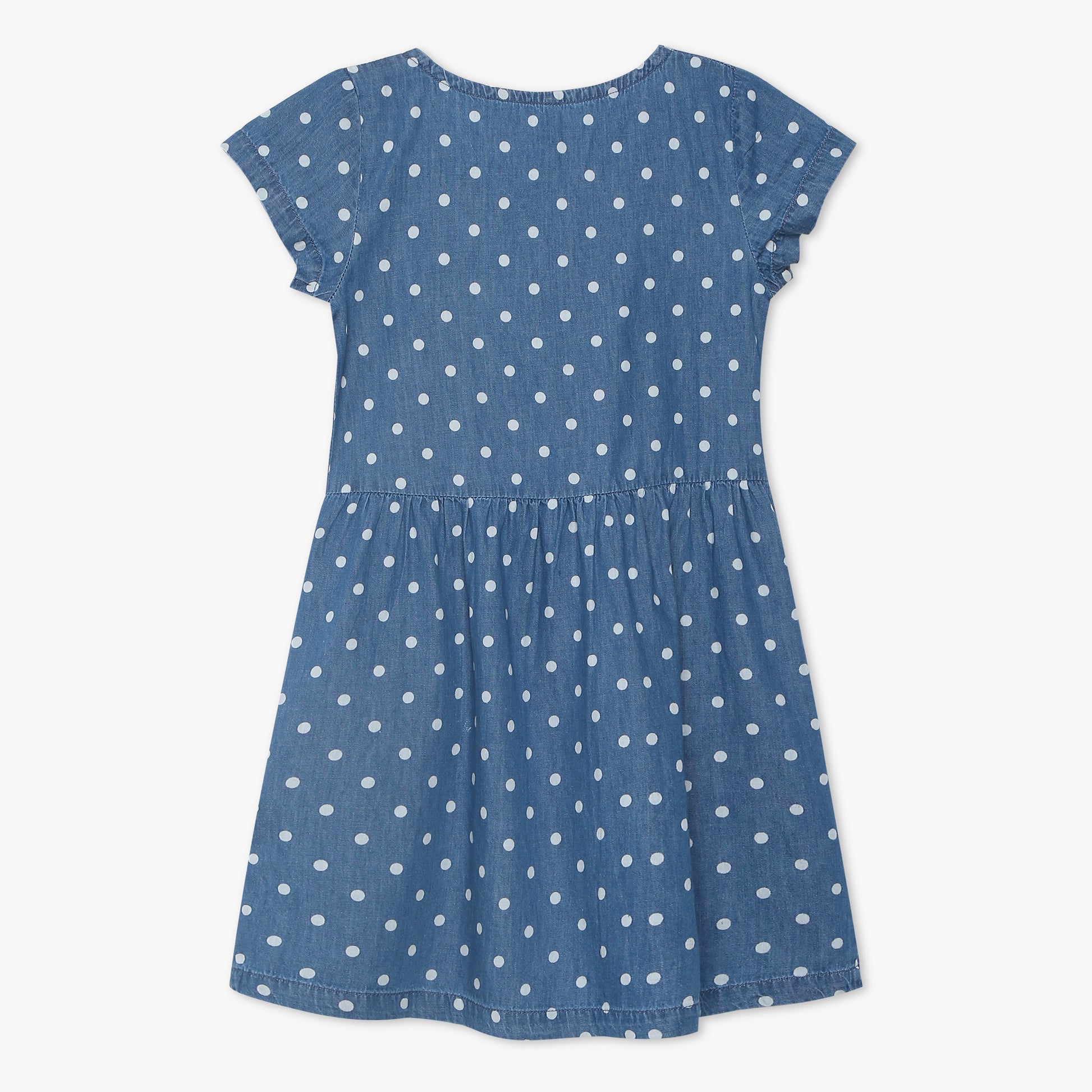 Girls Above Knee Polka Dot Dress