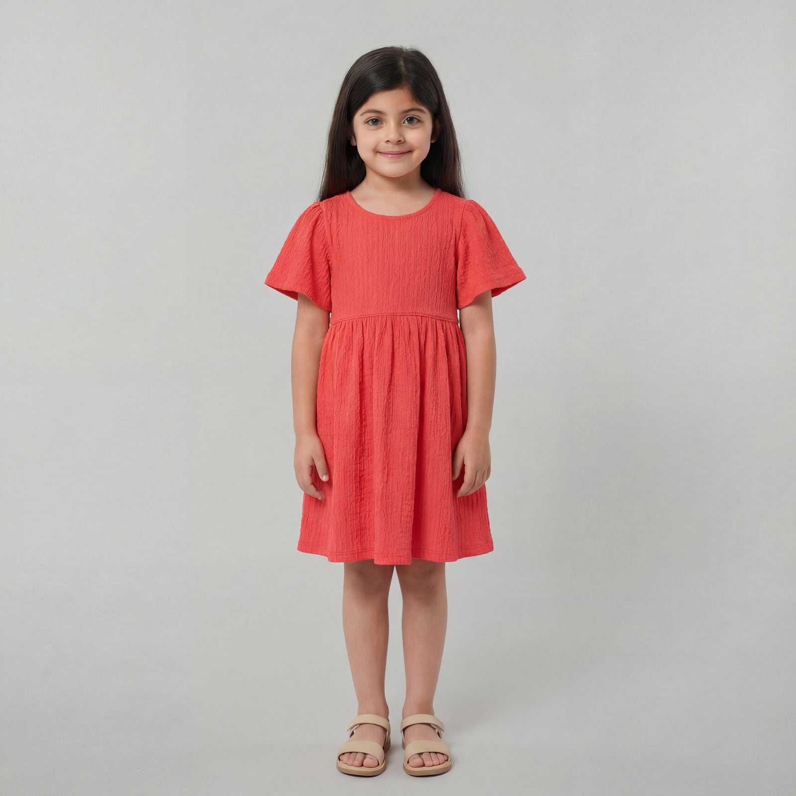 Girls Cotton Sleeveless Frock