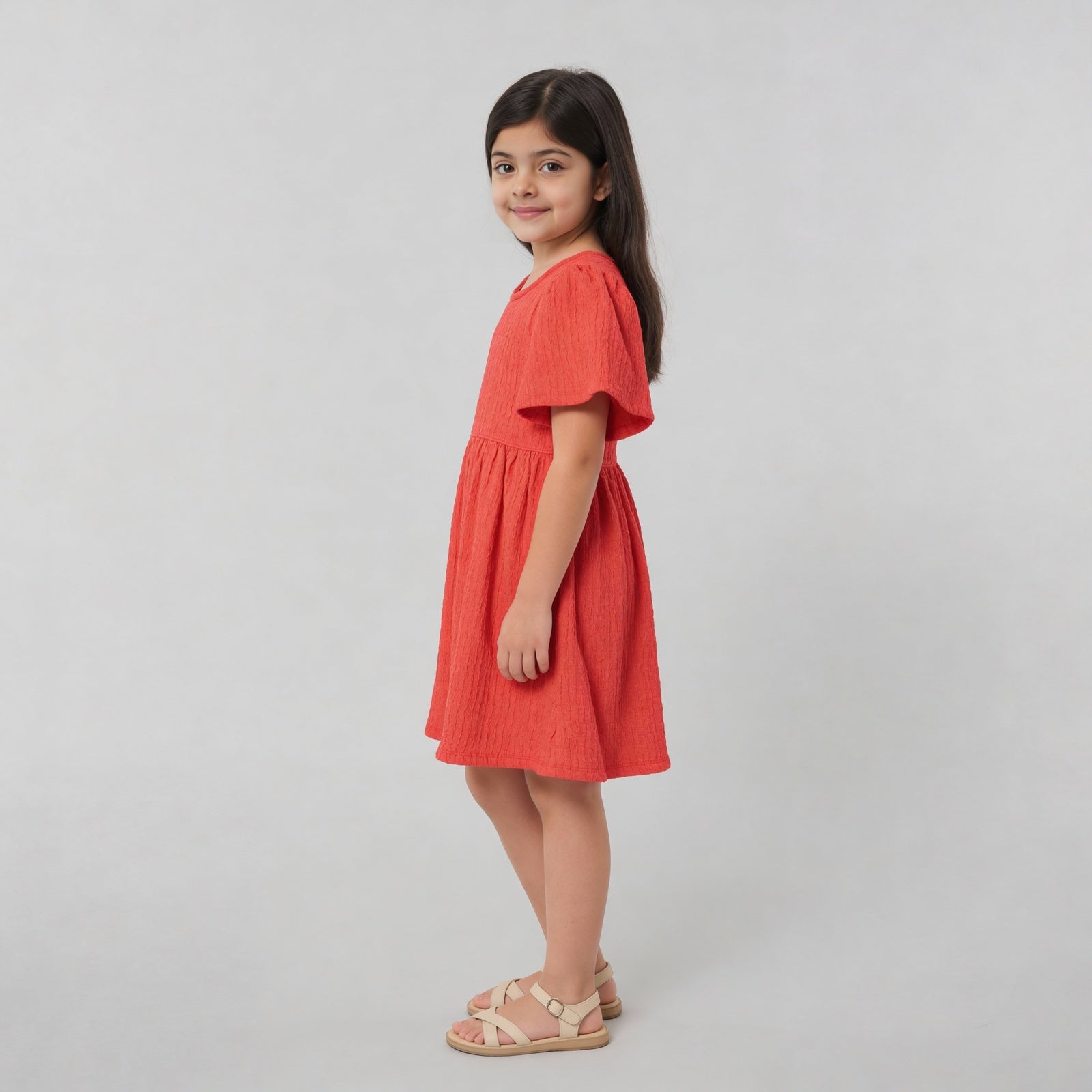 Girls Cotton Sleeveless Frock