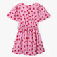 Buy Girls Regular Fit Printed Baloon Sleeve Frock  - Style Union