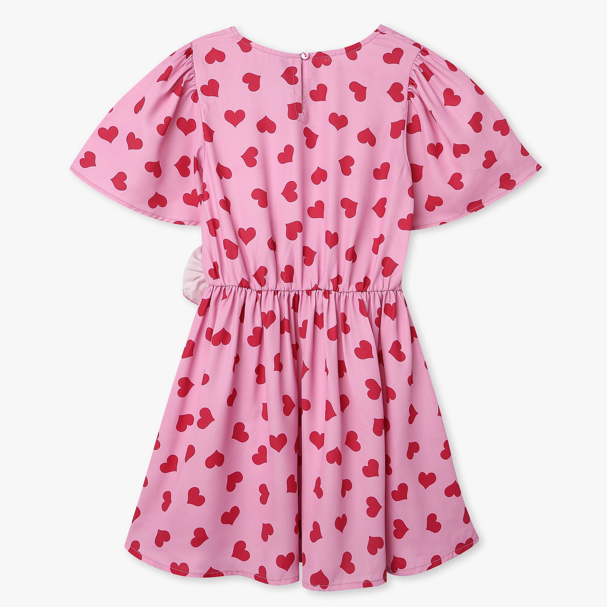 Buy Girls Regular Fit Printed Baloon Sleeve Frock  - Style Union