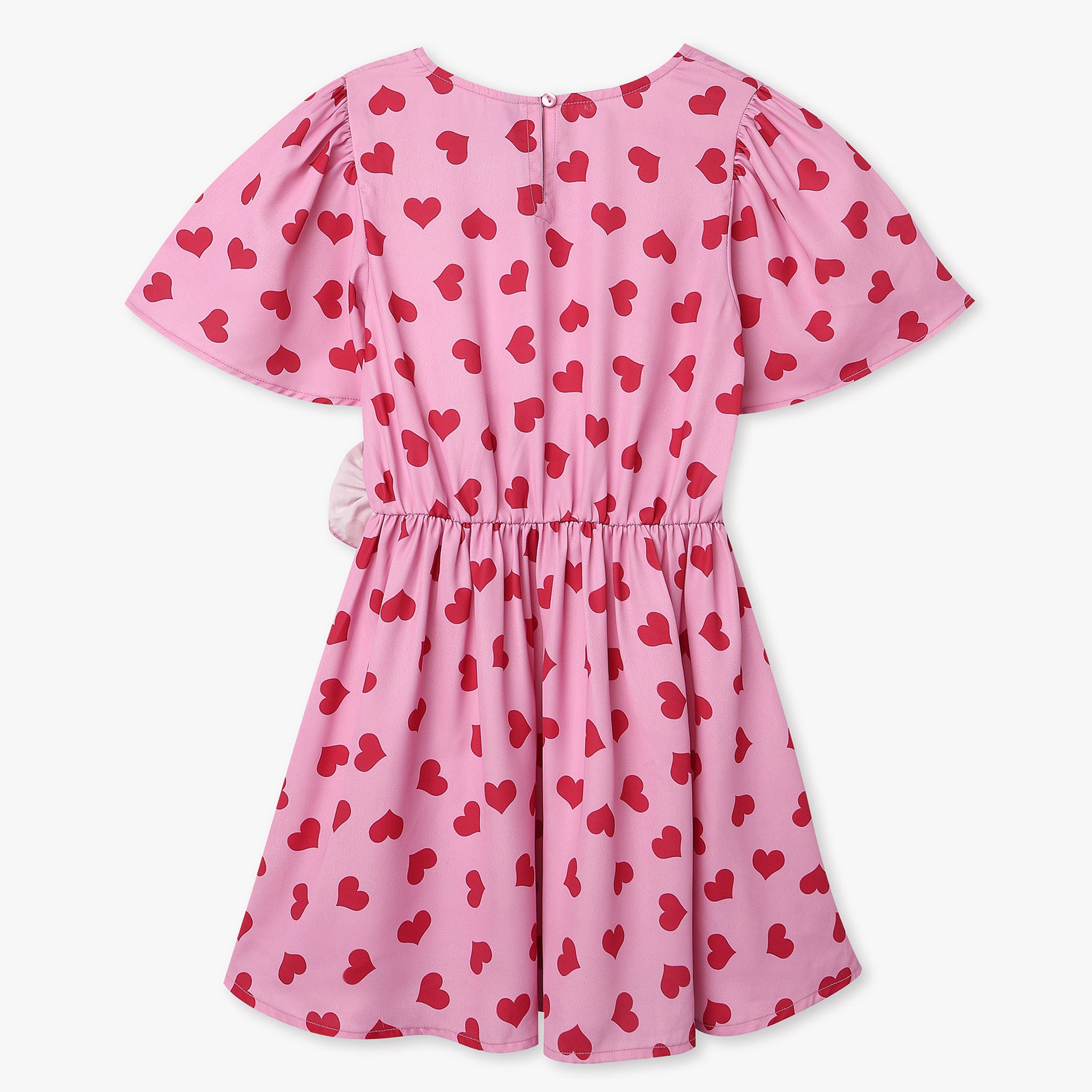 Buy Girls Regular Fit Printed Baloon Sleeve Frock  - Style Union
