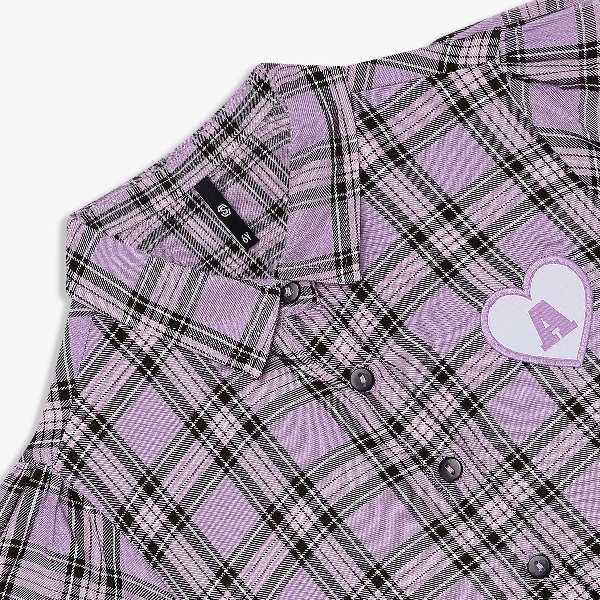 Girls Checkered Knee Length Frock