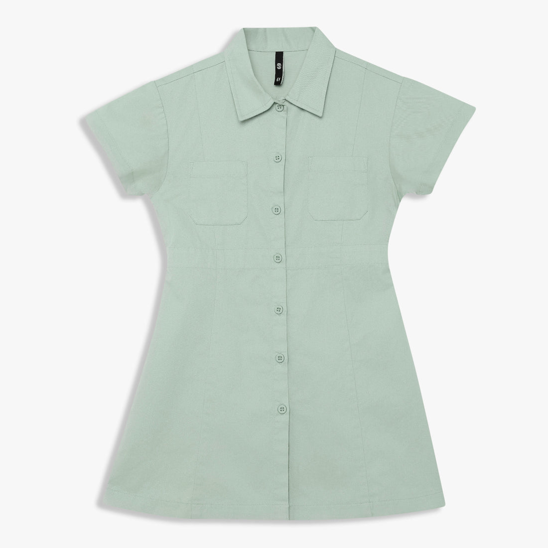 Girls Cotton Solid Dress
