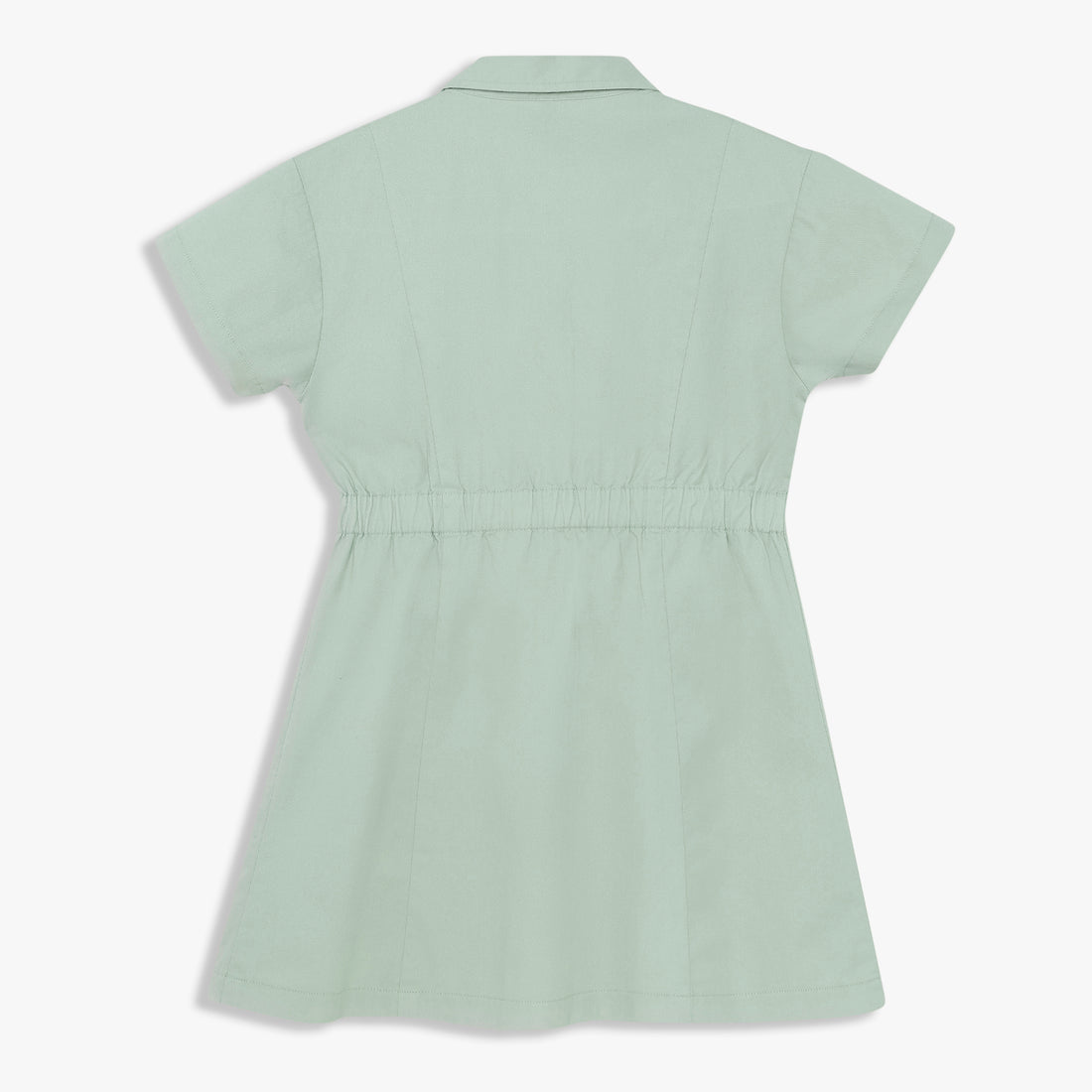Girls Cotton Solid Dress