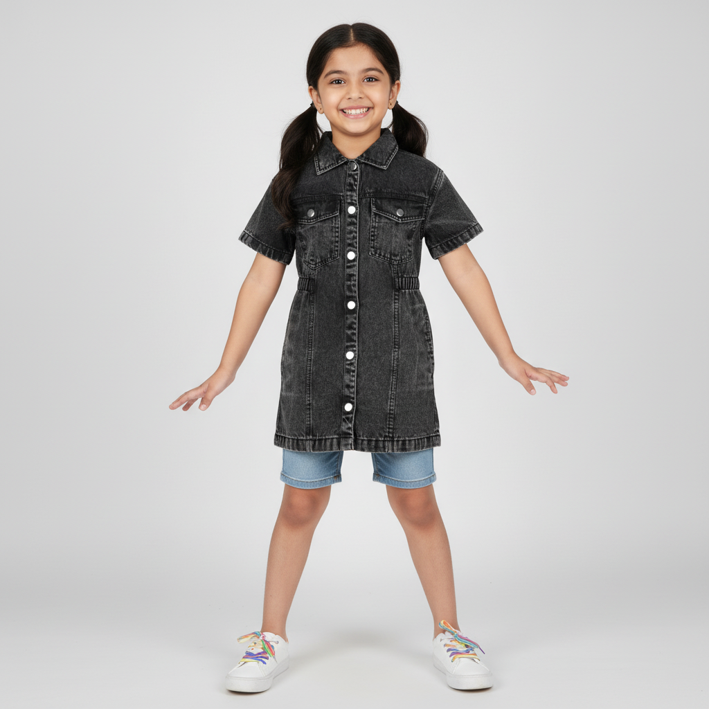 Girls Denim Dress