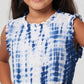 Girls Cotton Woven Tie - Dye Frock