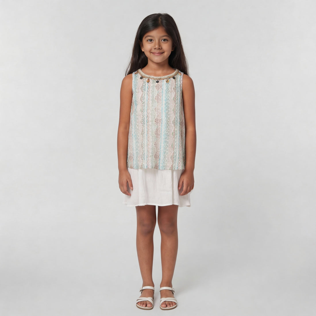 Girls Solid Dress