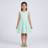 Girls Cotton Schiffli Dress With Back Cutout