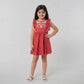 Girls Embroidered Knee Length Frock