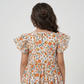 Girls Cotton Floral Print Dress