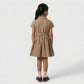 Girls Cotton Solid Dress