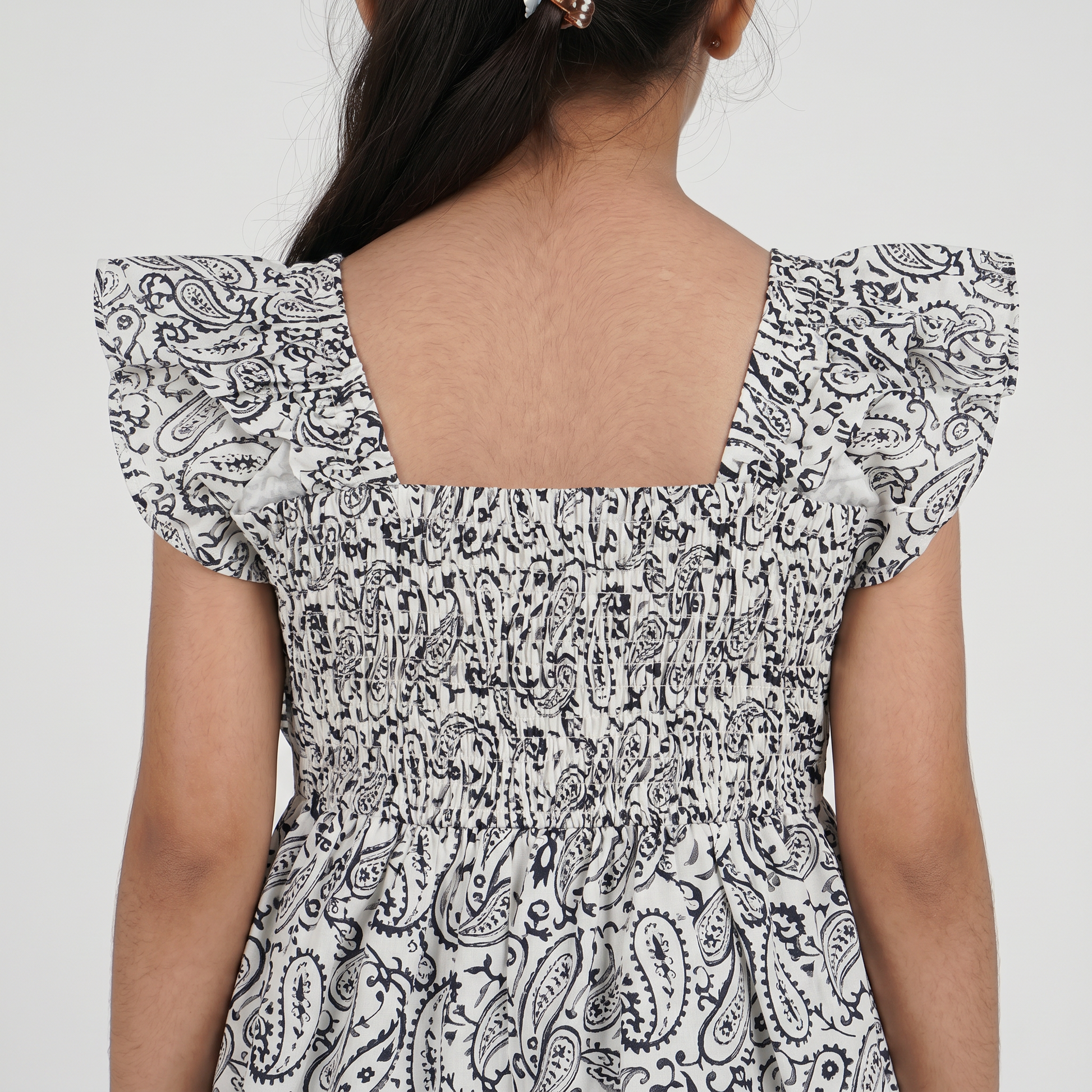 Girls Cotton Printed Dress