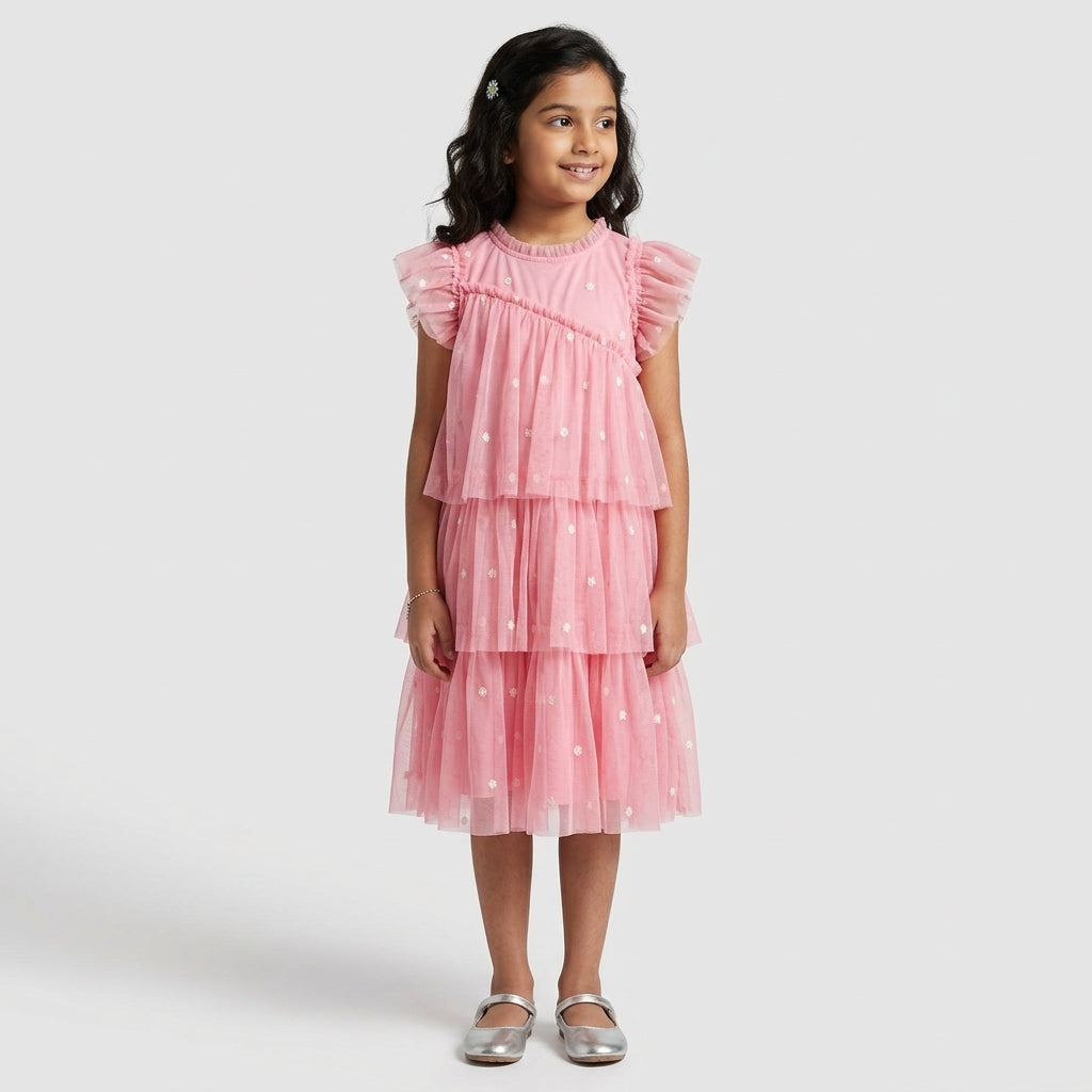 Girls Embroidered Dress