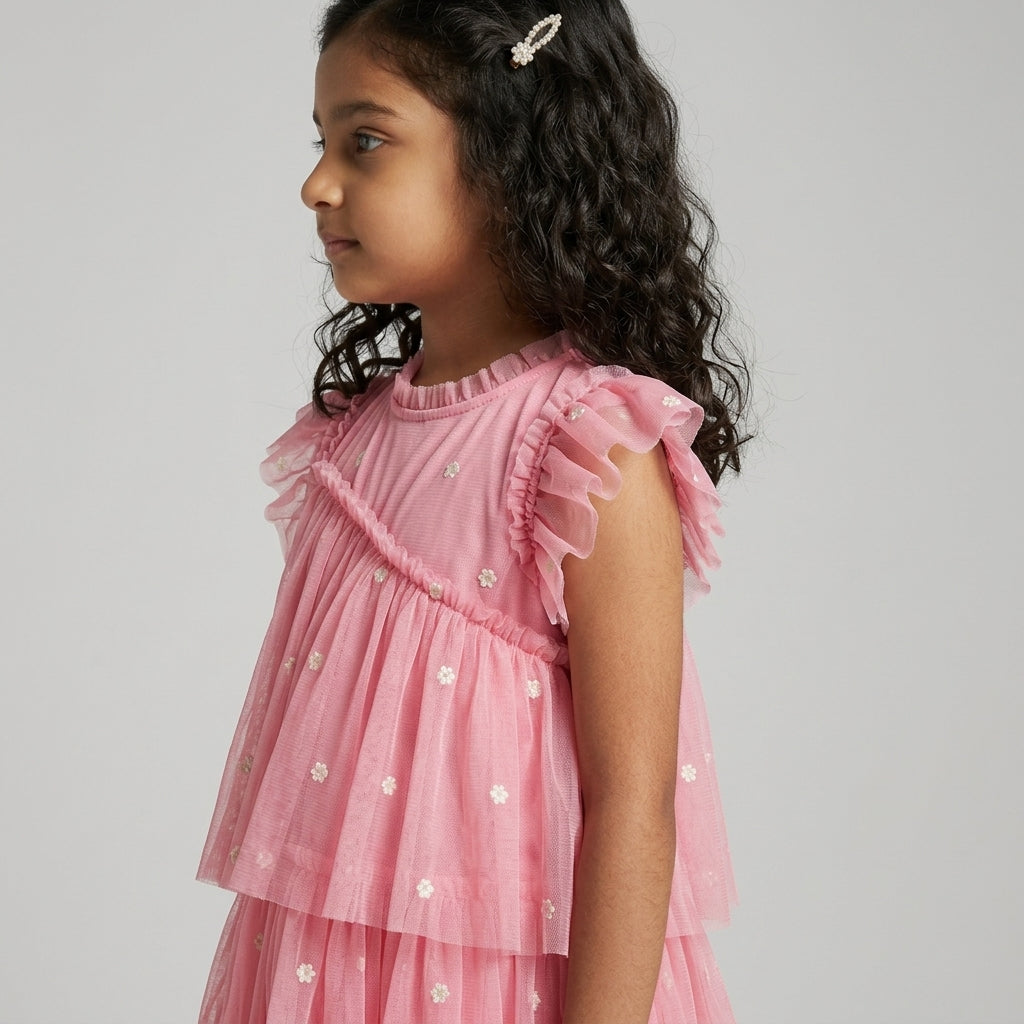Girls Embroidered Dress