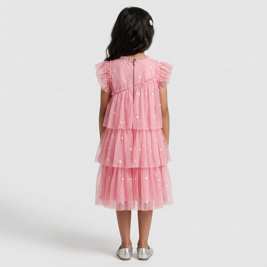 Girls Embroidered Dress