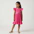 Girls Cotton Embroidered Dress