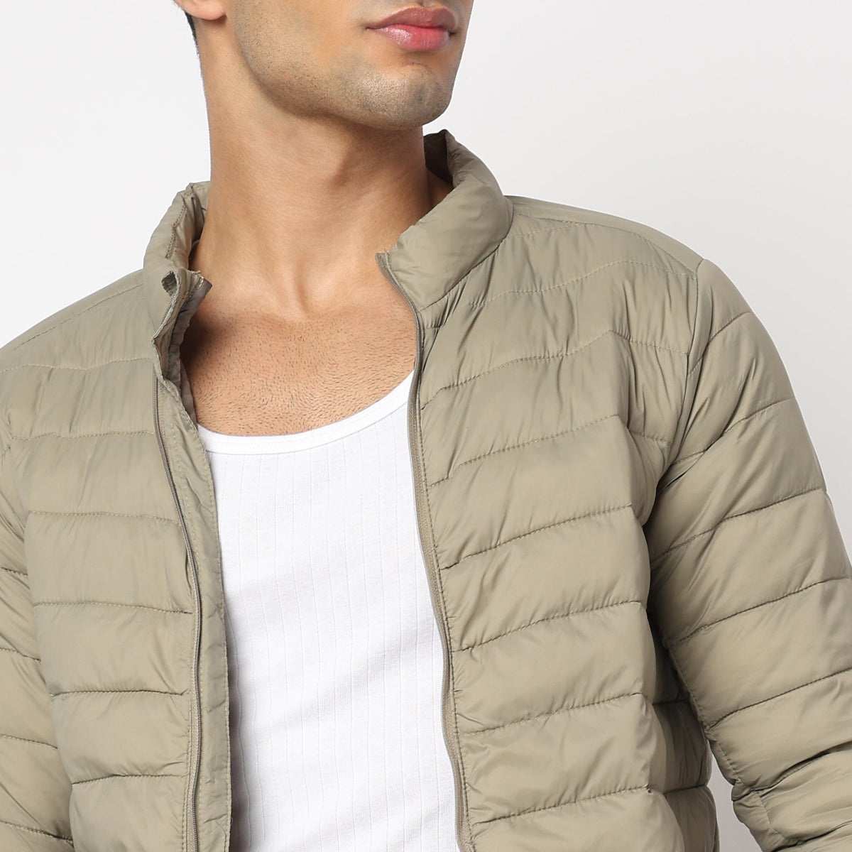 High Neck Ultrapuff Bomber Jacket