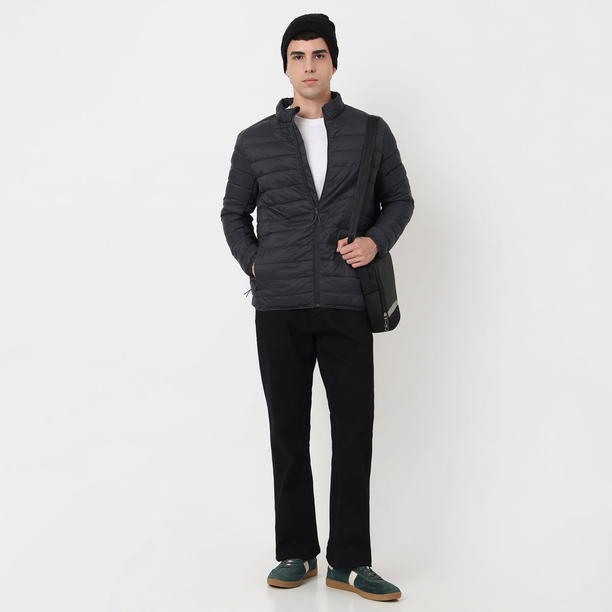 Heat-X Ultrapuff Bomber Jacket with Zippered Hand Pockets
