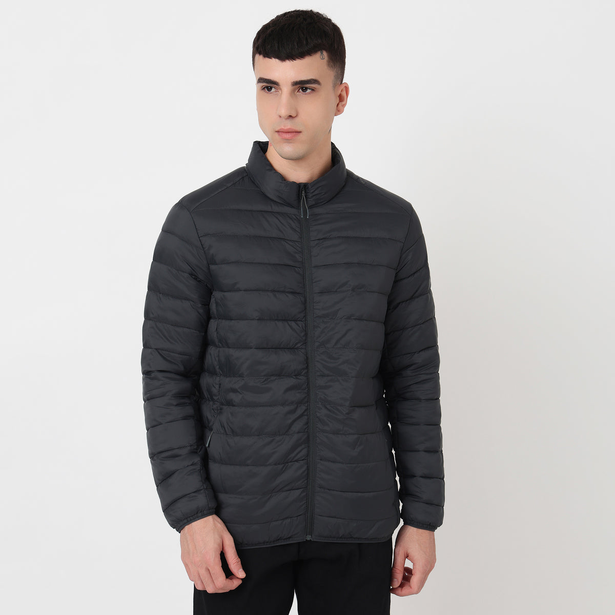 Heat-X Ultrapuff Bomber Jacket with Zippered Hand Pockets