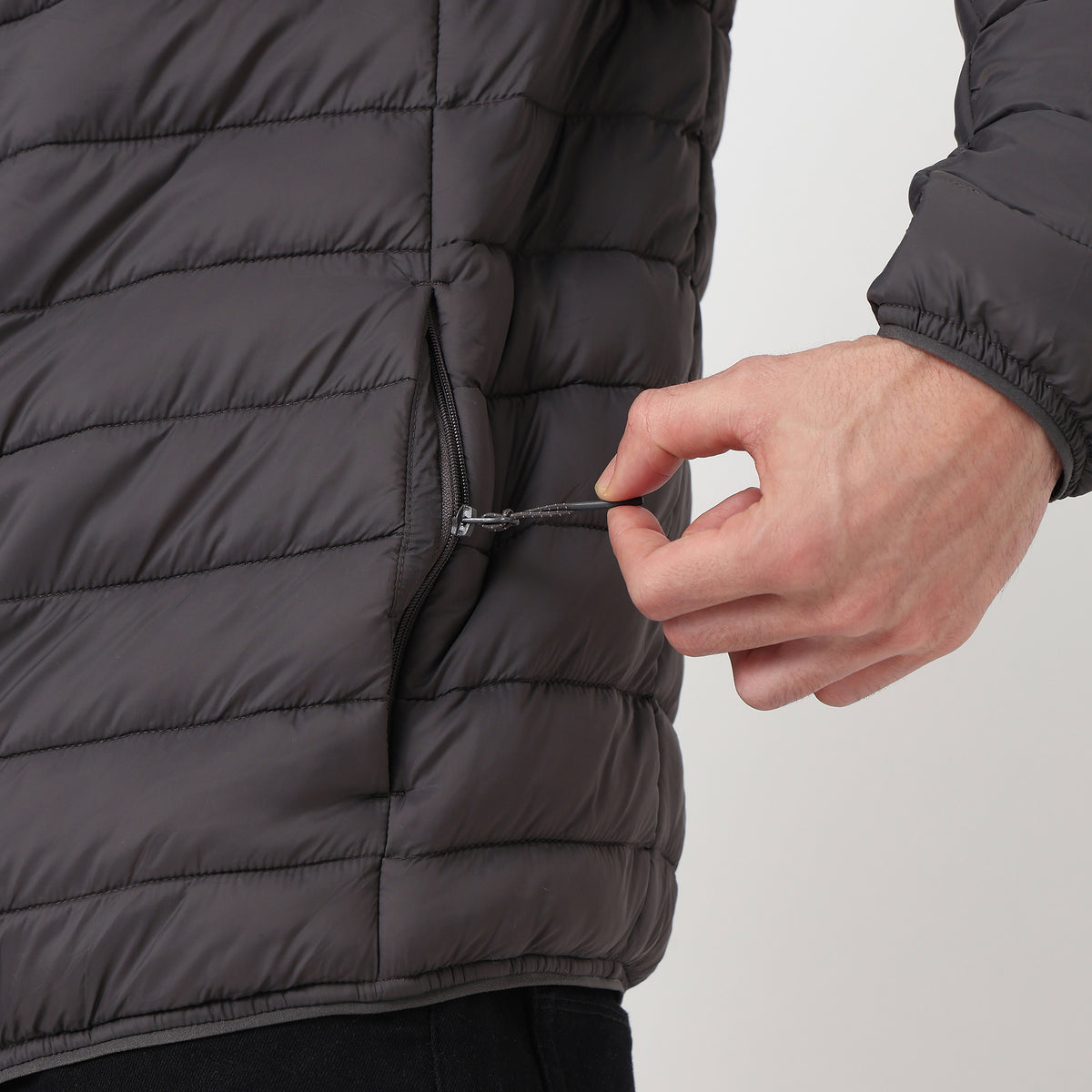 Heat-X Ultrapuff Bomber Jacket with Zippered Hand Pockets