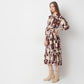 Flare Fit Printed A-Line Dress