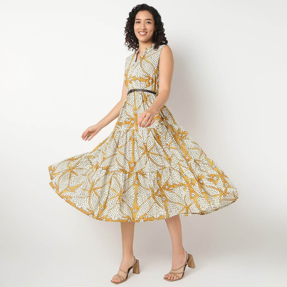 Sleeveless Tiered Dress