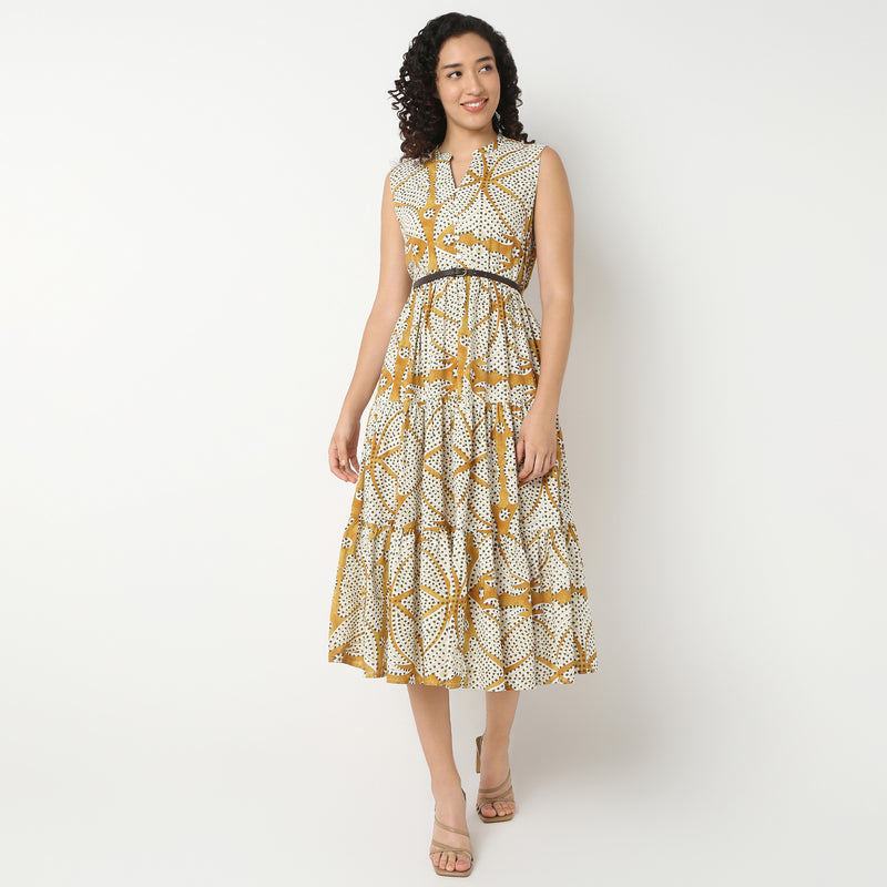 Sleeveless Tiered Dress