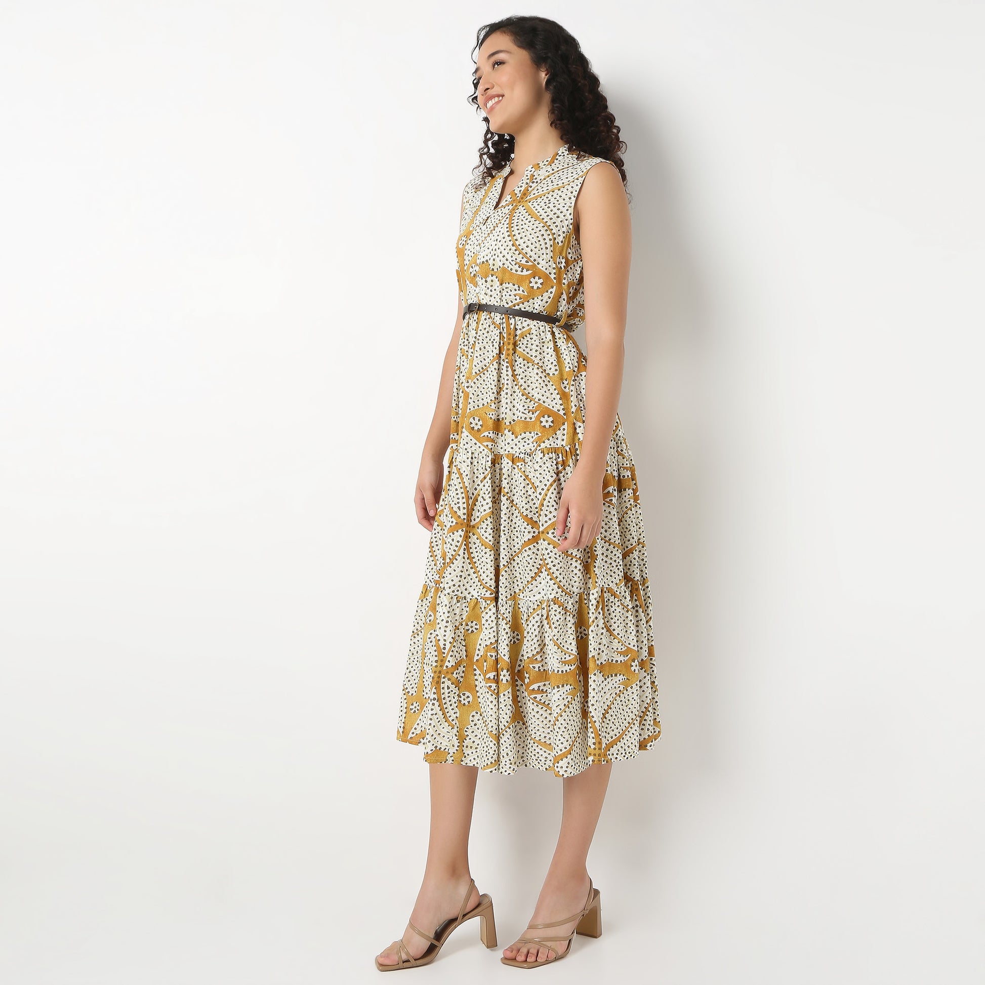 Sleeveless Tiered Dress