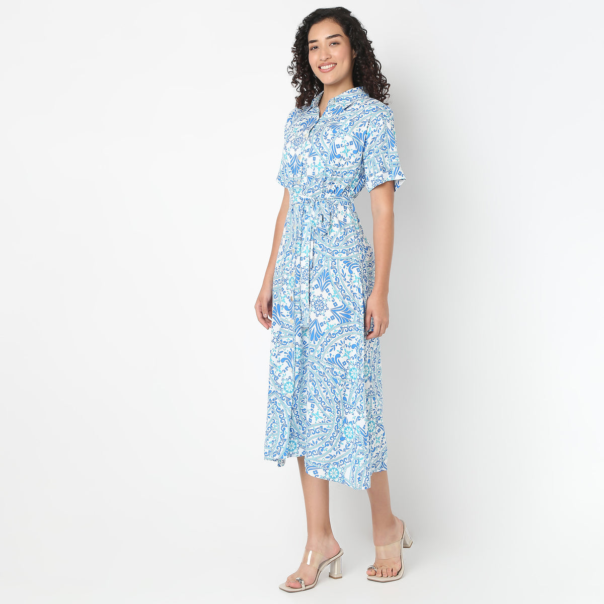 Belted Shirt Dress