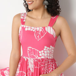 Strappy Tiered Dress