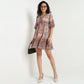Buy Women Flare Fit Printed Three-Fourth Sleeve Dress  - Style Union