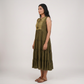 Embroidered Flared Dress