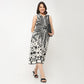 Printed Flared Shirt Dress