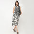Printed Flared Shirt Dress