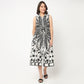 Printed Flared Shirt Dress