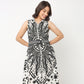 Printed Flared Shirt Dress