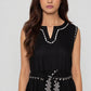 V-Neck Printed Tiered Dress