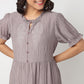 Round Neck Tiered Dress