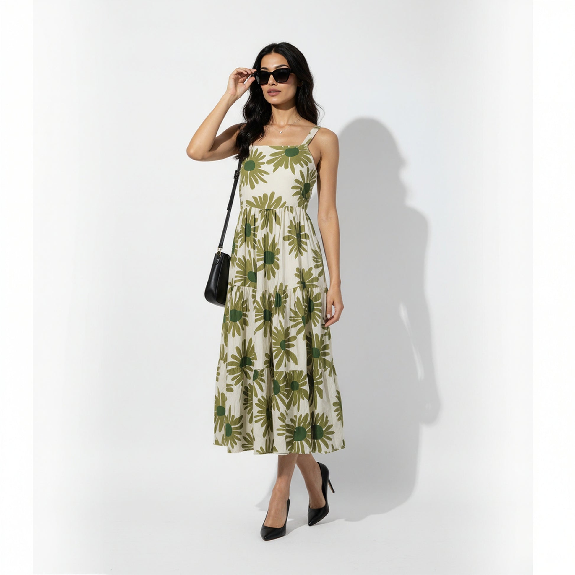 Strappy Tiered Dress