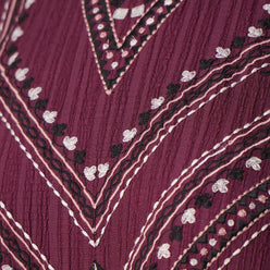 Embroidered Yoke Tiered Dress