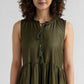 Polyester Printed Sleeveless Dress