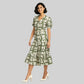 V-Neck Tiered Dress