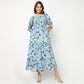 Printed Smocked Tiered Dress