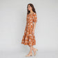 Polyester Printed Three-Fourth Sleeve Dress