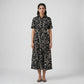 Printed A-Line Shirt Dress