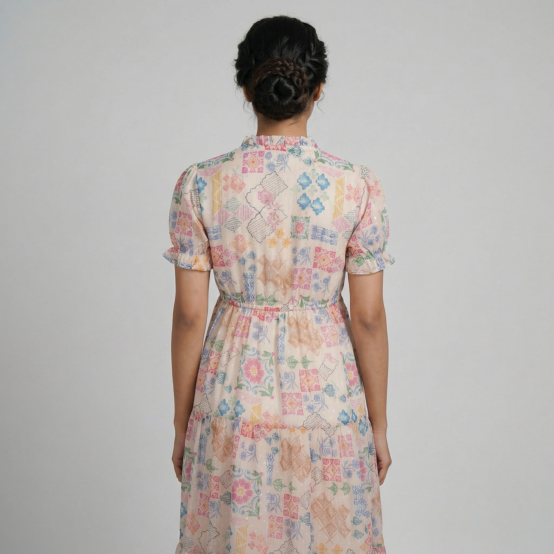 Printed Tiered Dress