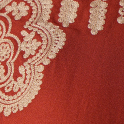 Embroidered V-Neck Tiered Dress