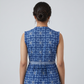 Printed V-Neck Tiered Dress